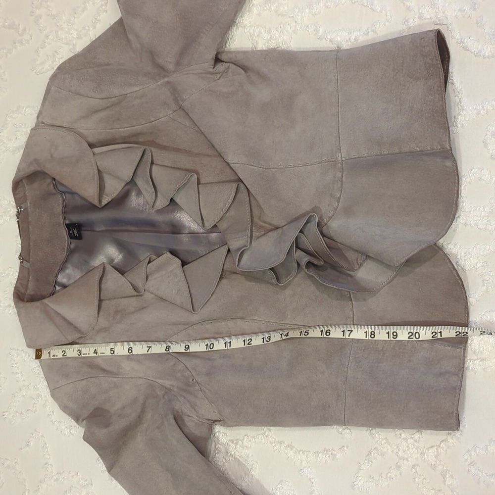WHBM Suede Ruffle Jacket - Picture 10 of 10
